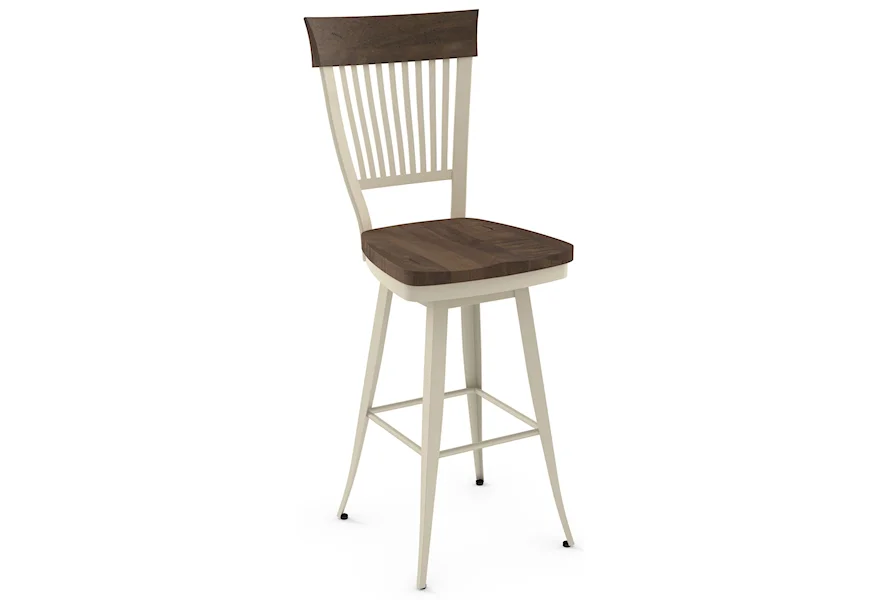 Farmhouse 26" Annabelle Swivel Counter Stool by Amisco at Esprit Decor Home Furnishings